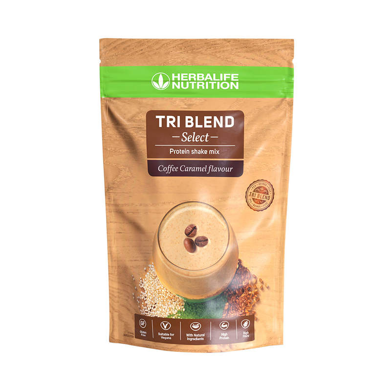 Tri Blend Select - 2 Saveurs disponibles: Café caramel ou banane! 600 g